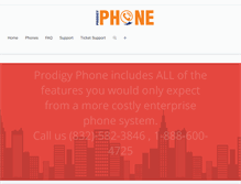 Tablet Screenshot of prodigyphone.com